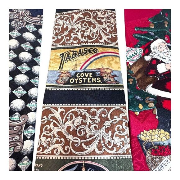 Lot Of 17 Vintage Tabasco Novelty Neckties Rare HTF Collection Peppers Christmas - Picture 11 of 16